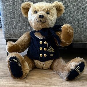 Brown Teddy Bear with Black Vest